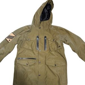 GORE-TEX - ANALOG (AG) by Burton Snowboards Mens Olive  Hooded Jacket & Pants M